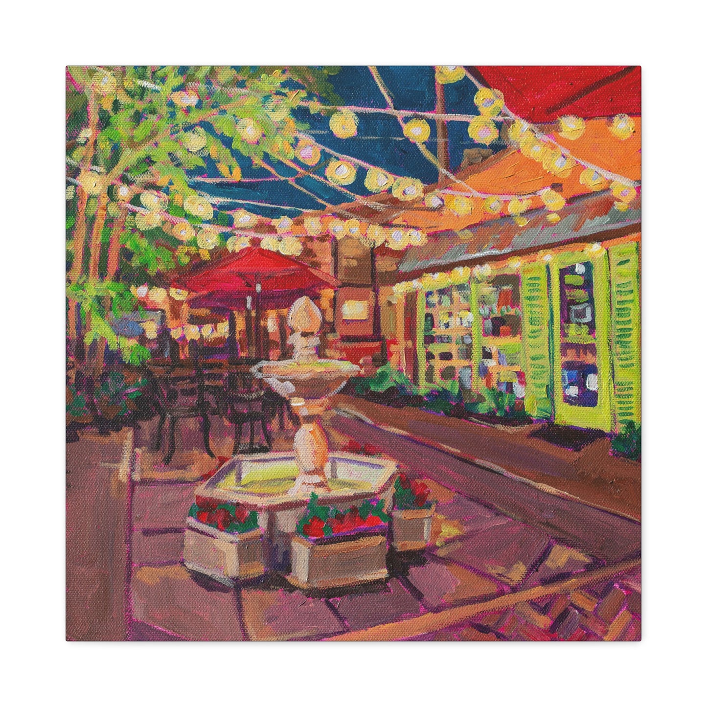 Winter Park Nightlife 2—Matte Canvas, Stretched, 1.25"