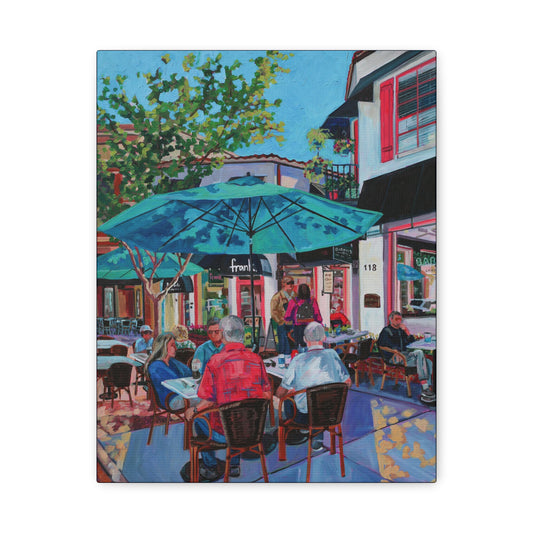 Morning Coffee at Barney’s, Winter Park—Matte Canvas, Stretched, 1.25"