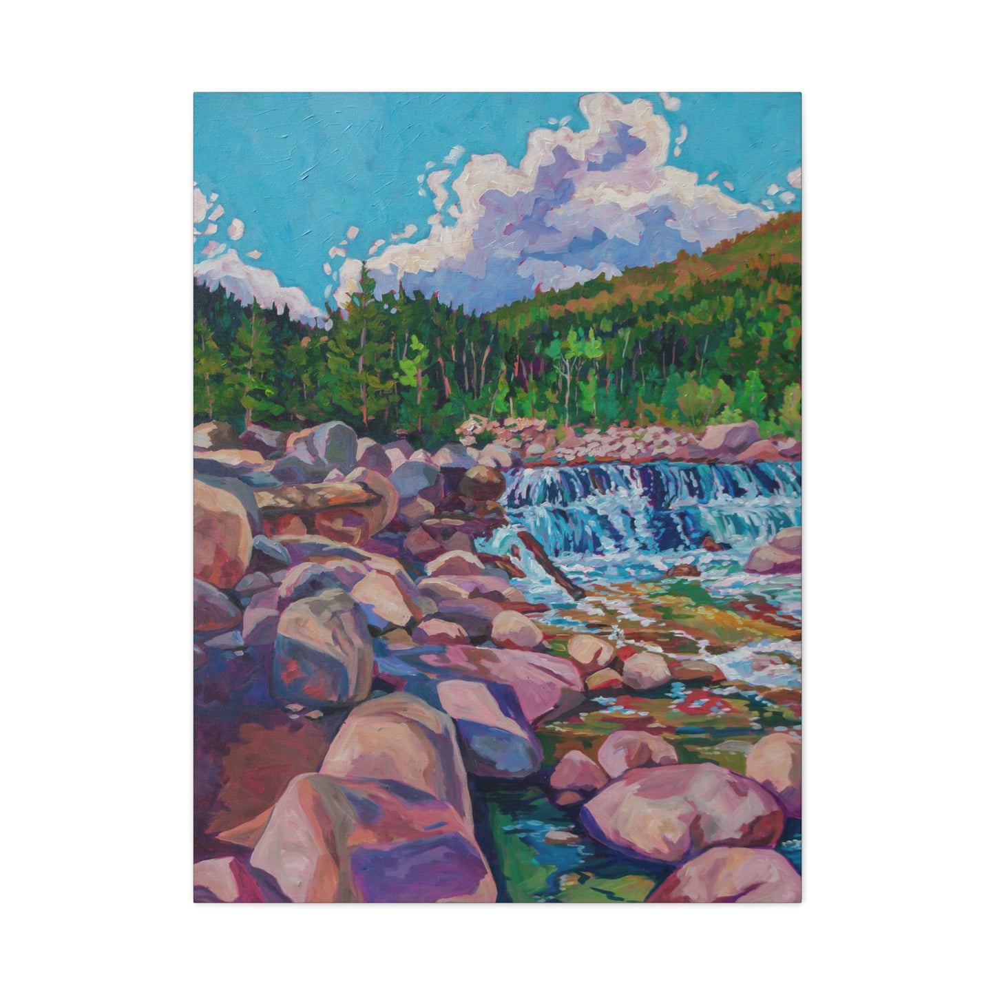 Alpine Falls L—Matte Canvas, Stretched, 1.25"