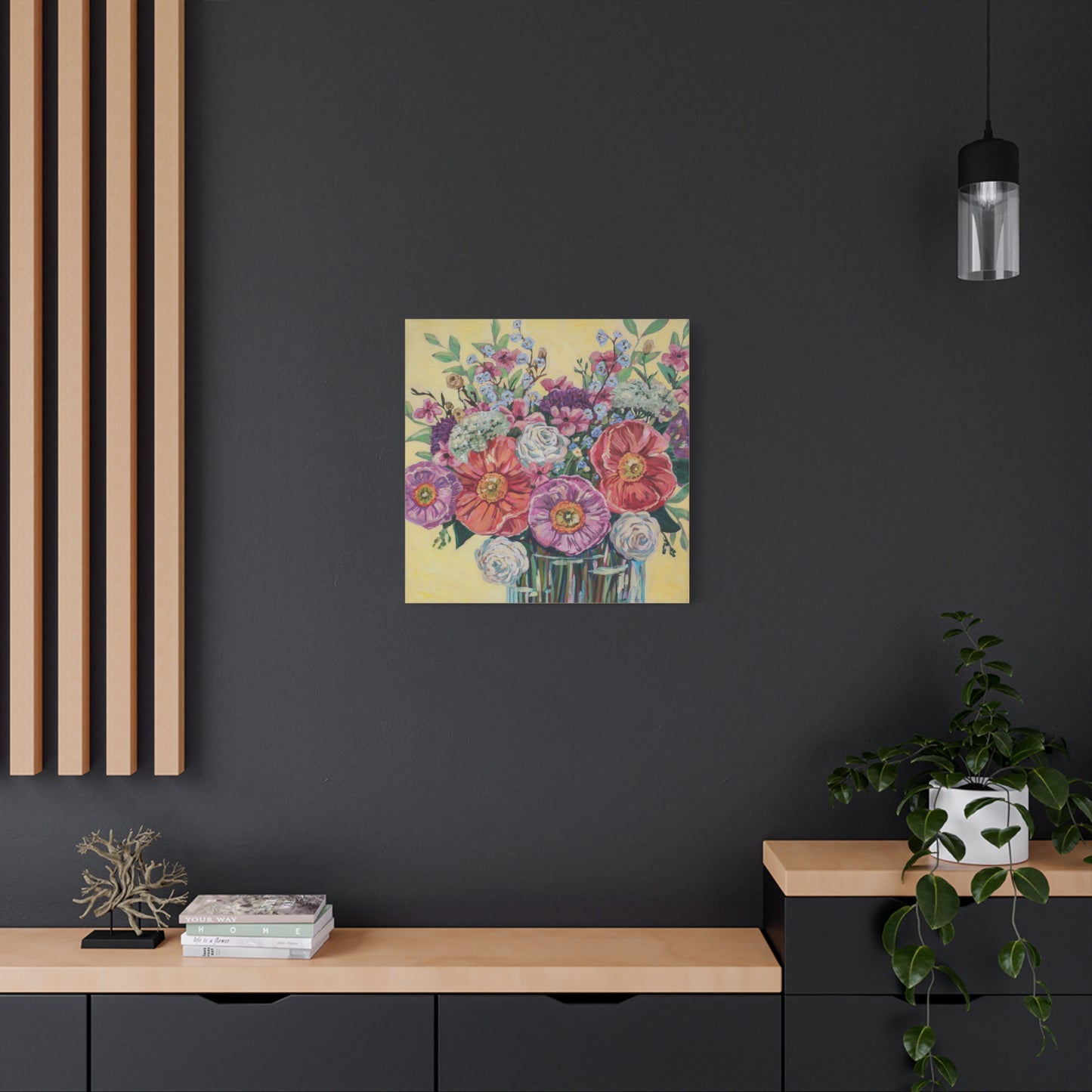 Bright Hibiscus Blooms—Matte Canvas, Stretched, 1.25"