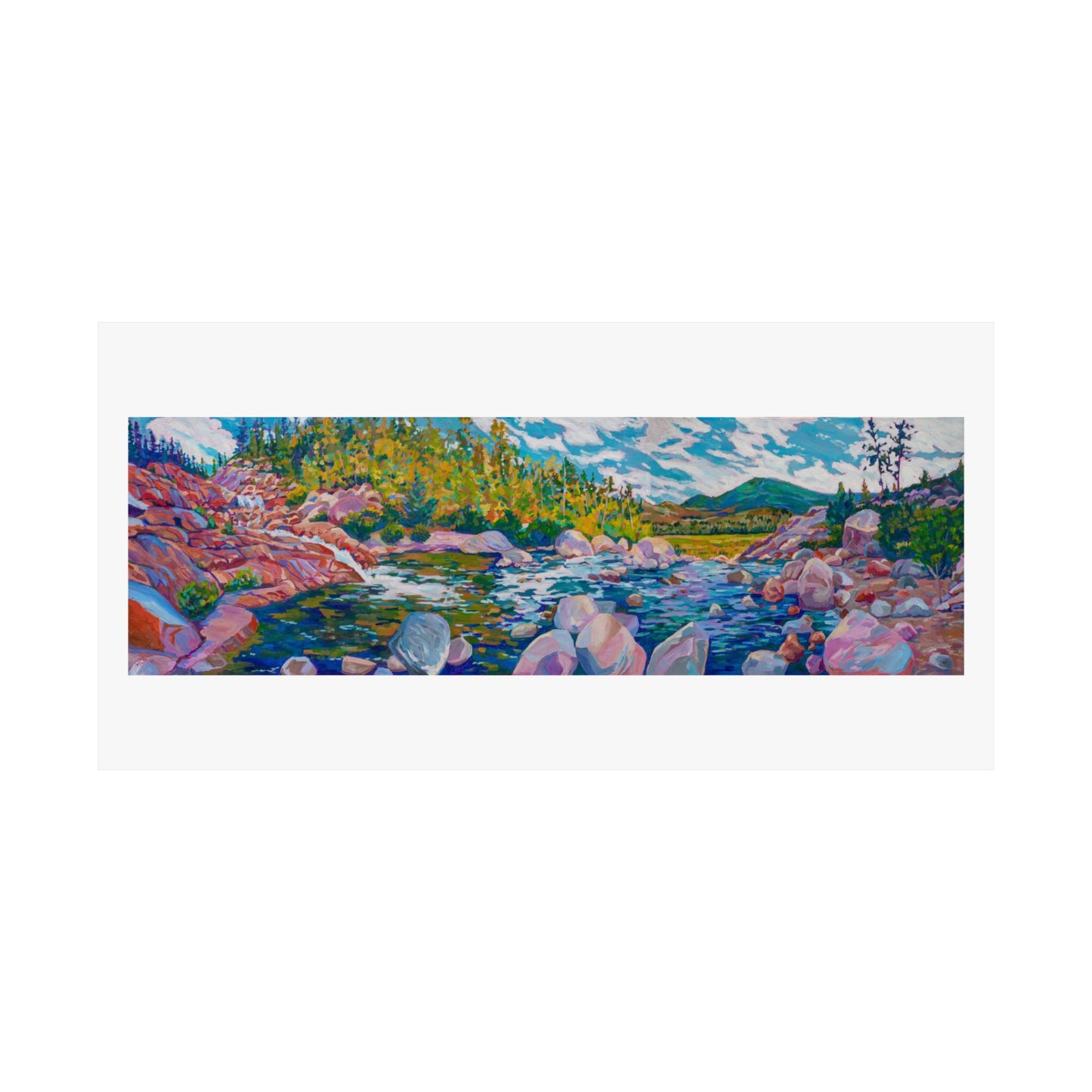 Alluvial Fan Rocky Mountain National Park—Matte Horizontal Poster Reproduction