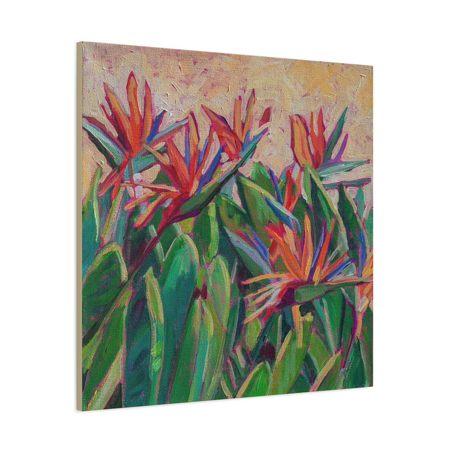 Bird of Paradise Floral —Matte Canvas, Stretched, 1.25"