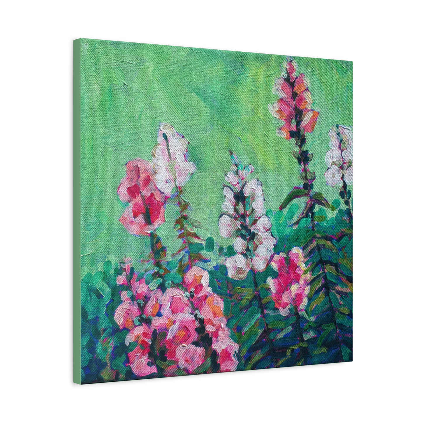 Snapdragons Floral—Matte Canvas, Stretched, 1.25"