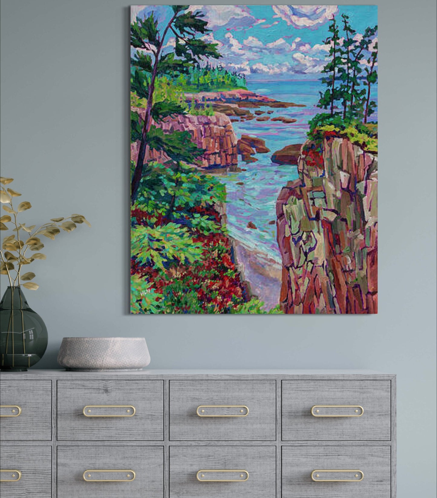 Raven's Nest 1 Acadia Maine original painting
