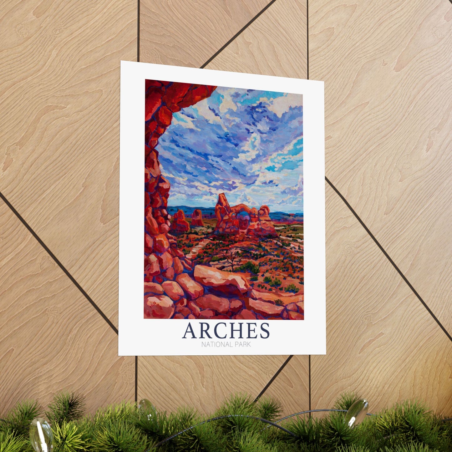 NP-2 | Arches National Park fine art print, Moab Utah, outdoor adventure lover souvenir poster, artist Heather Nagy