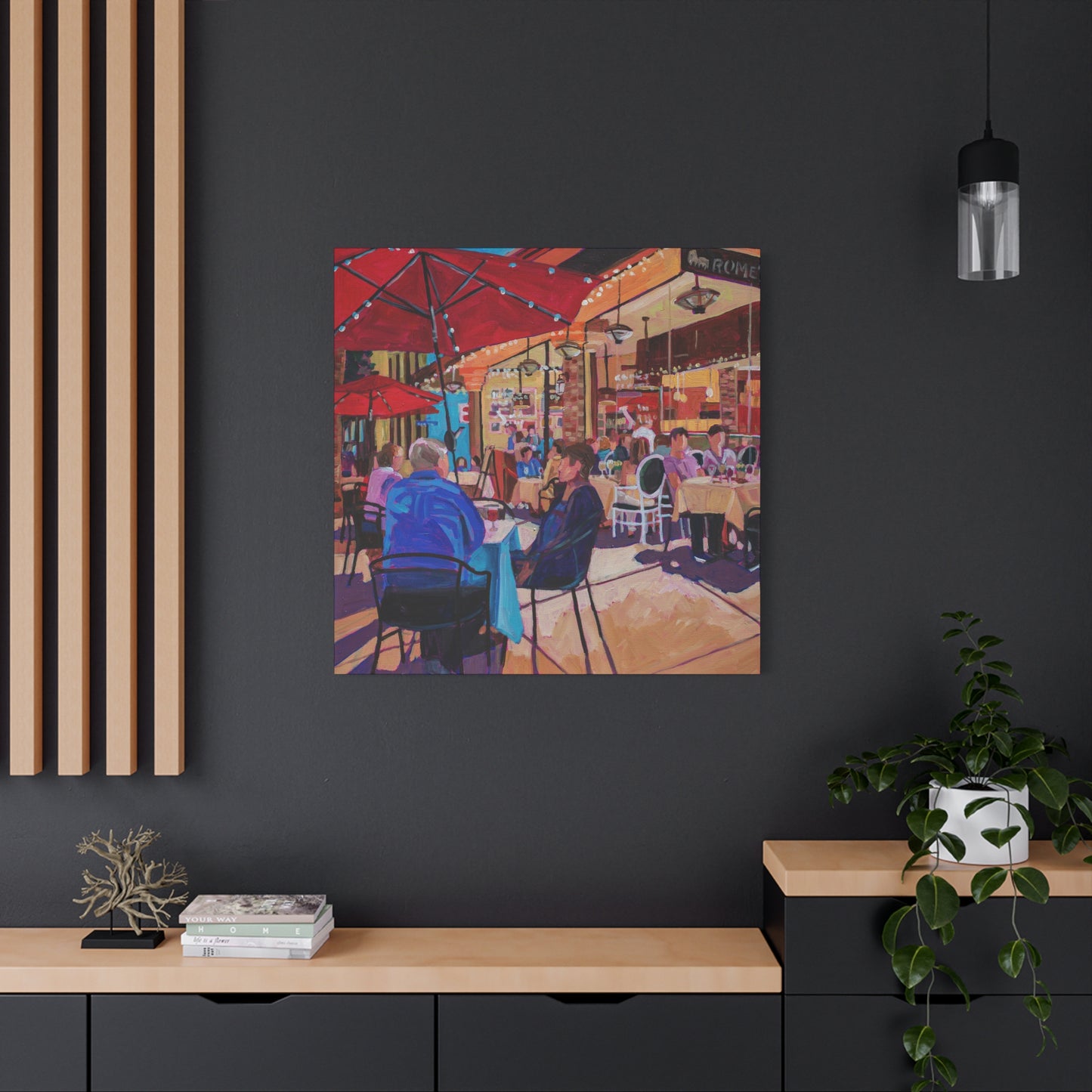 Winter Park Nightlife 5—Matte Canvas, Stretched, 1.25"