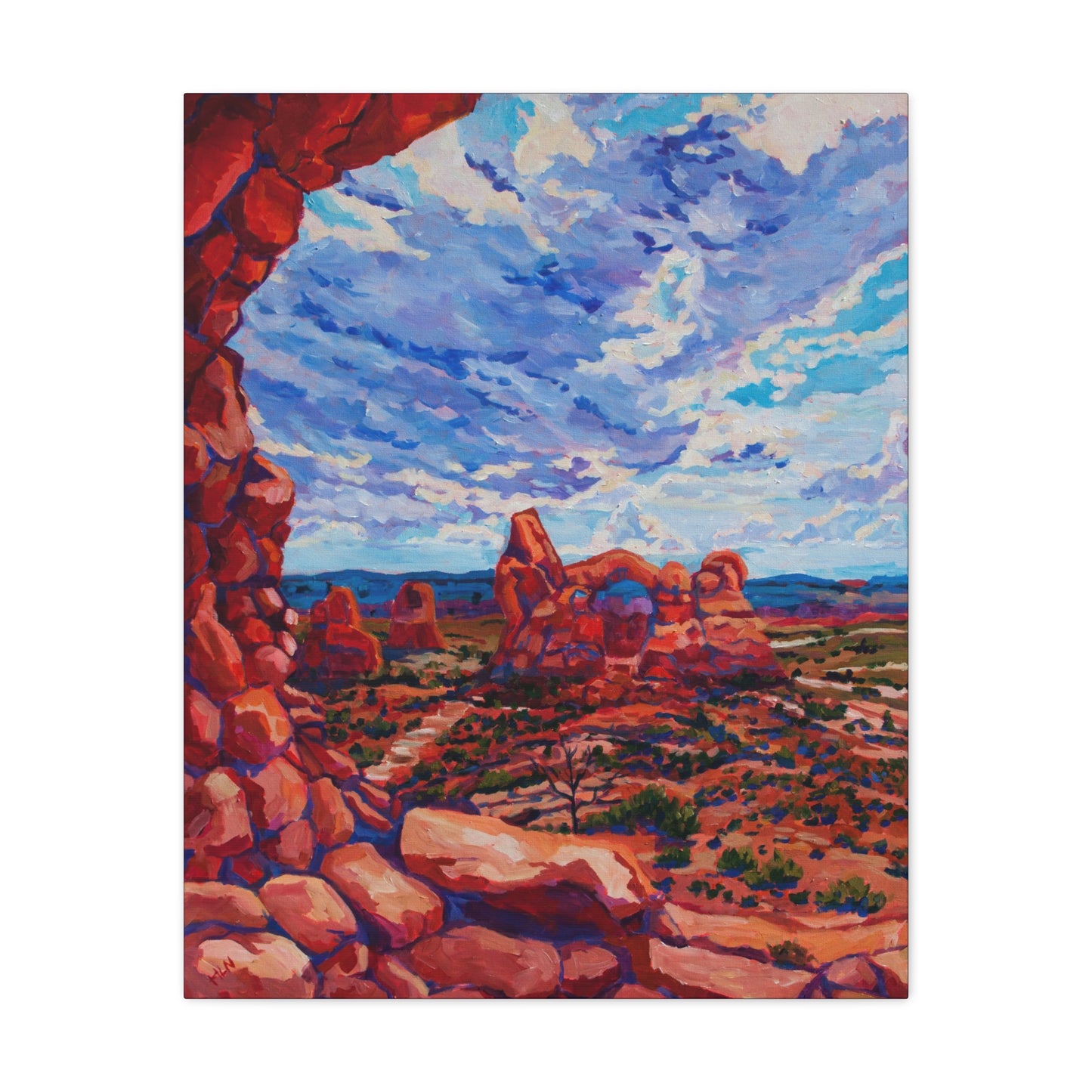 Turret Arch from North Window—Matte Canvas, Stretched, 1.25"