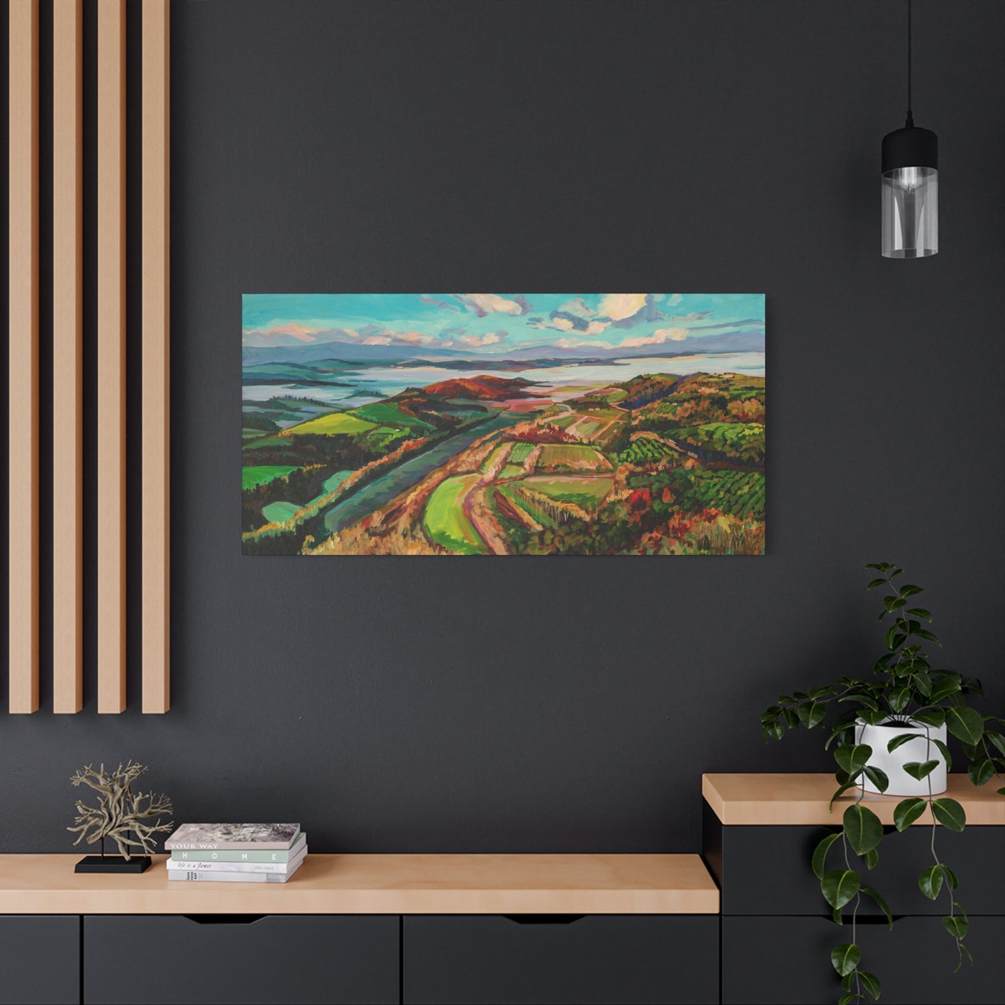 Morning Mist over Tuscany 2— Gallery Wrapped Canvas Reproduction