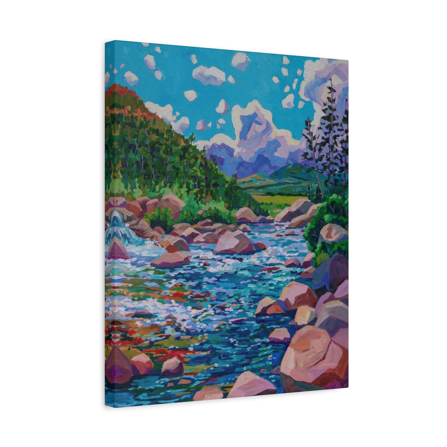 Alpine Falls Left—Matte Canvas, Stretched, 1.25"