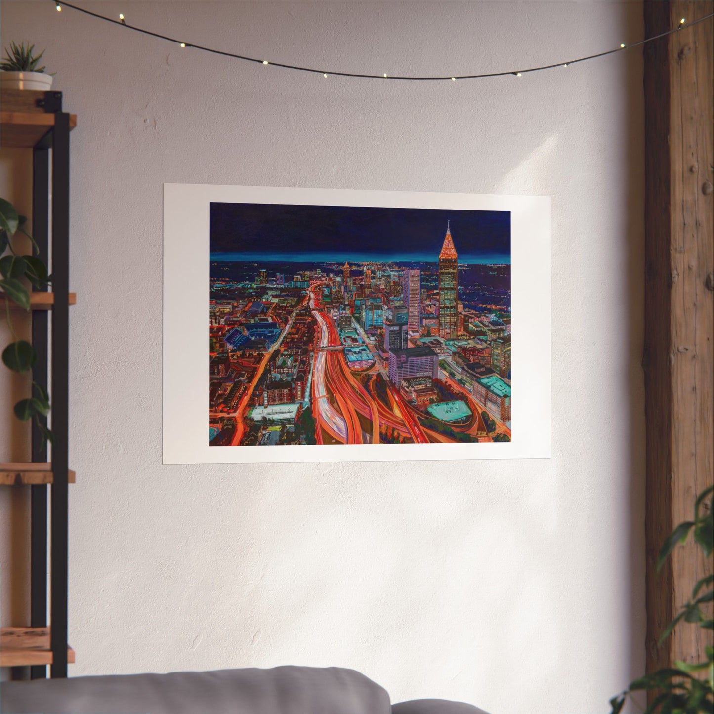 Atlanta Night Skyline—Matte Horizontal Fine Art Poster Reproductions