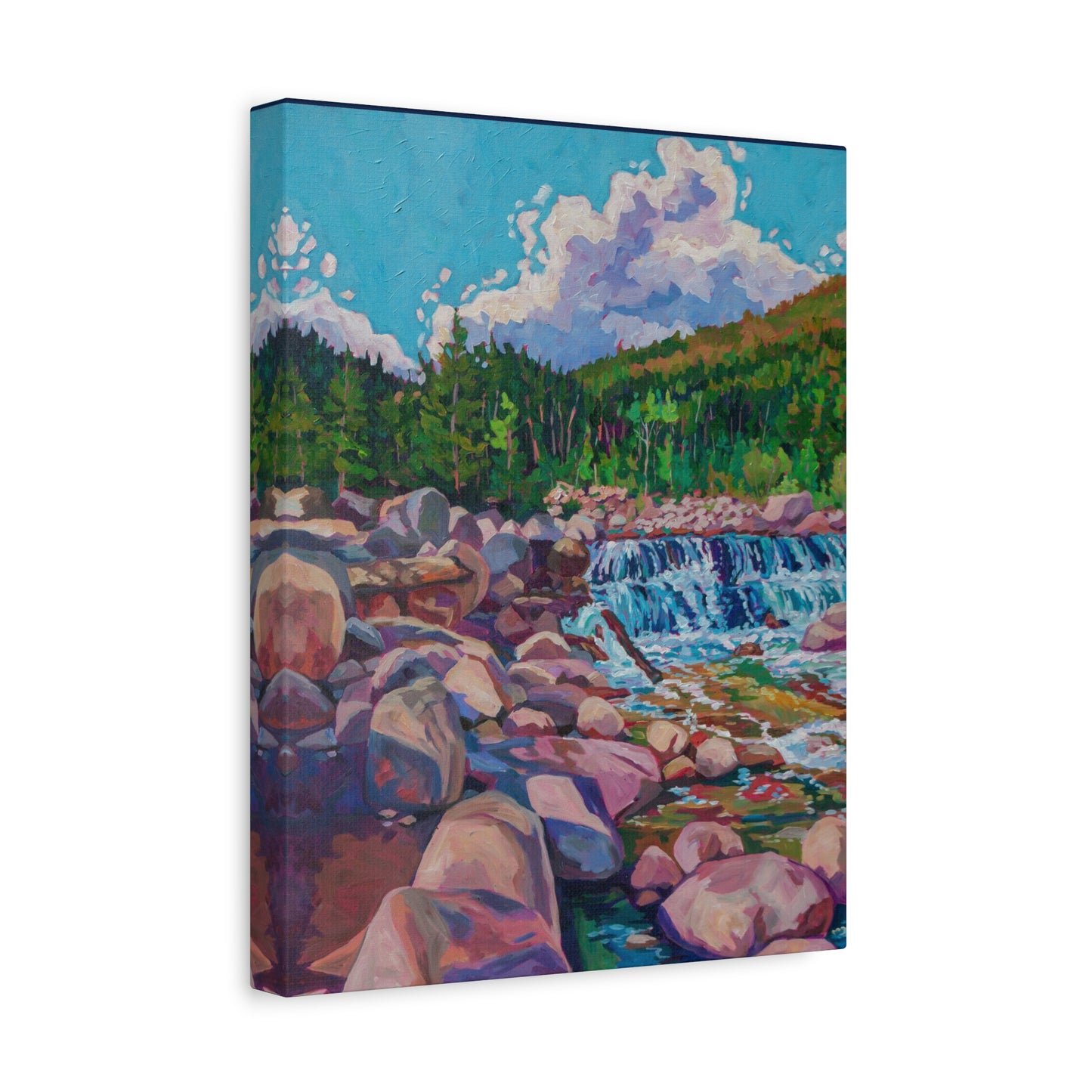Alpine Falls L—Matte Canvas, Stretched, 1.25"