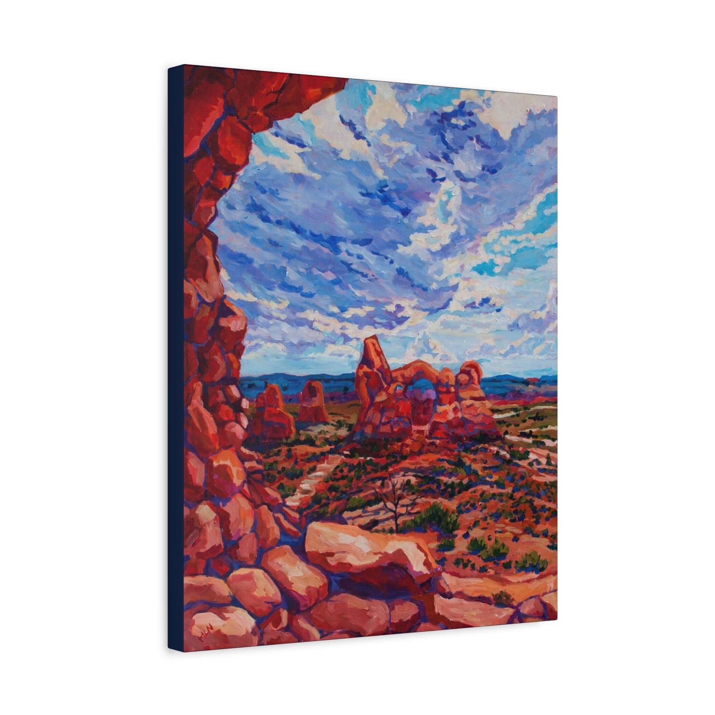 Turret Arch from North Window—Matte Canvas, Stretched, 1.25"