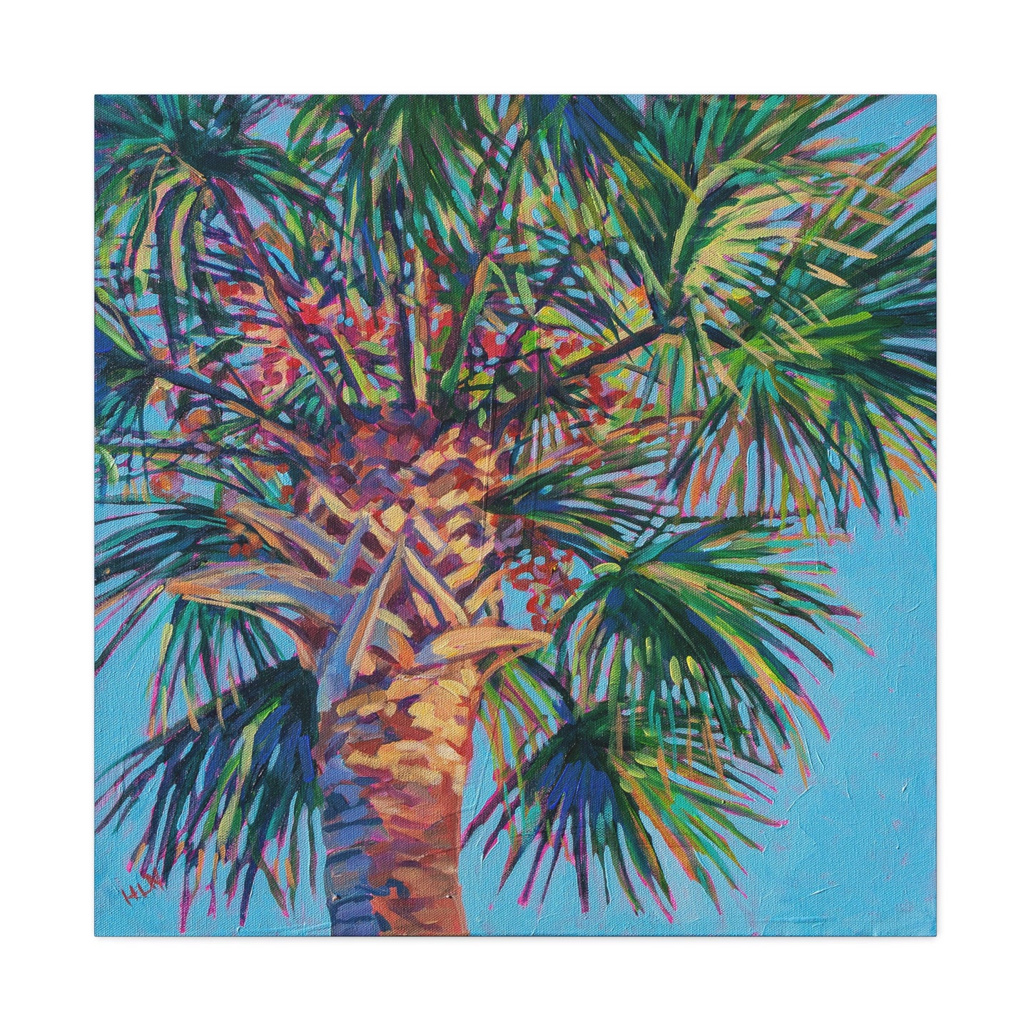 Palm detail #4— Gallery Wrapped Canvas Reproduction
