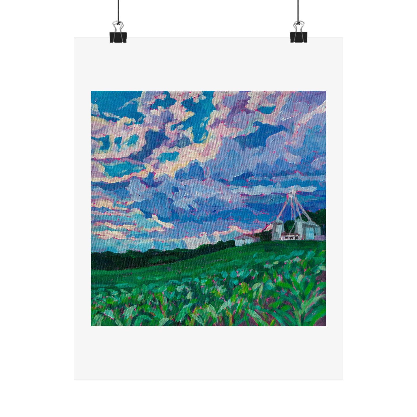 Michigan Farms 4— Matte Paper Poster Reproduction