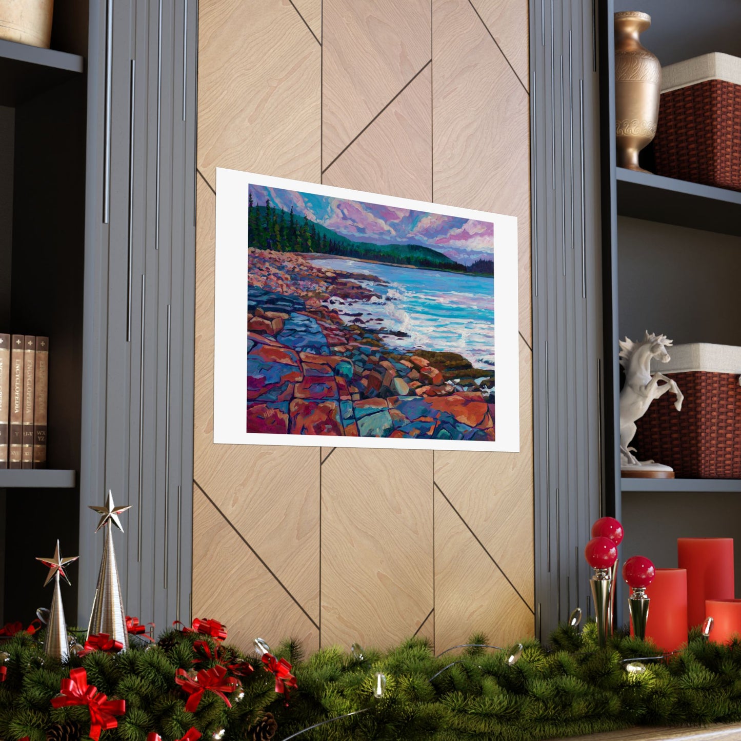 Incoming Tide on Schoodic Acadia—Matte Horizontal Fine Art Poster Reproductions