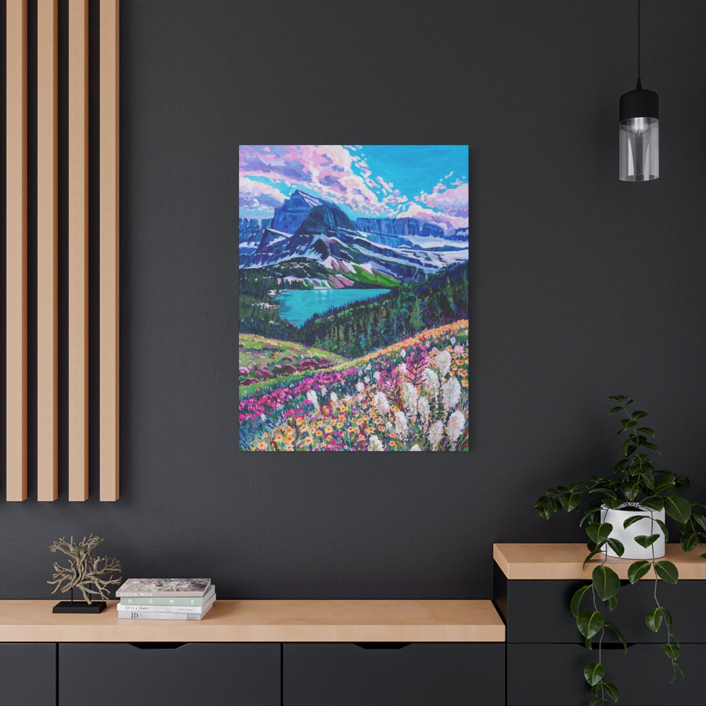 Spring Bloom at Glacier National Park—Matte Canvas, Stretched, 1.25"