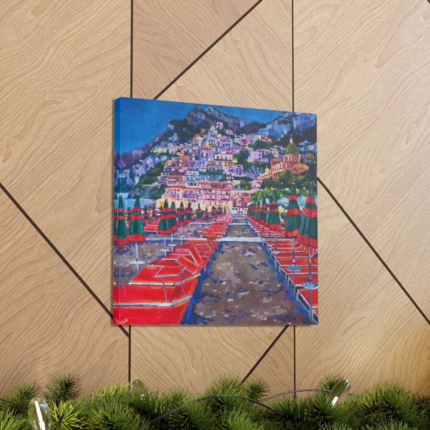 Positano at Dusk— Gallery Wrapped Canvas Reproduction