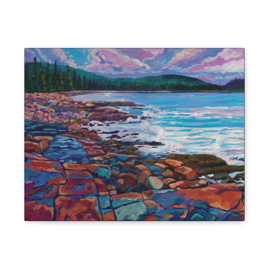 Incoming Tide on Schoodic Acadia—Matte Canvas, Stretched, 1.25"