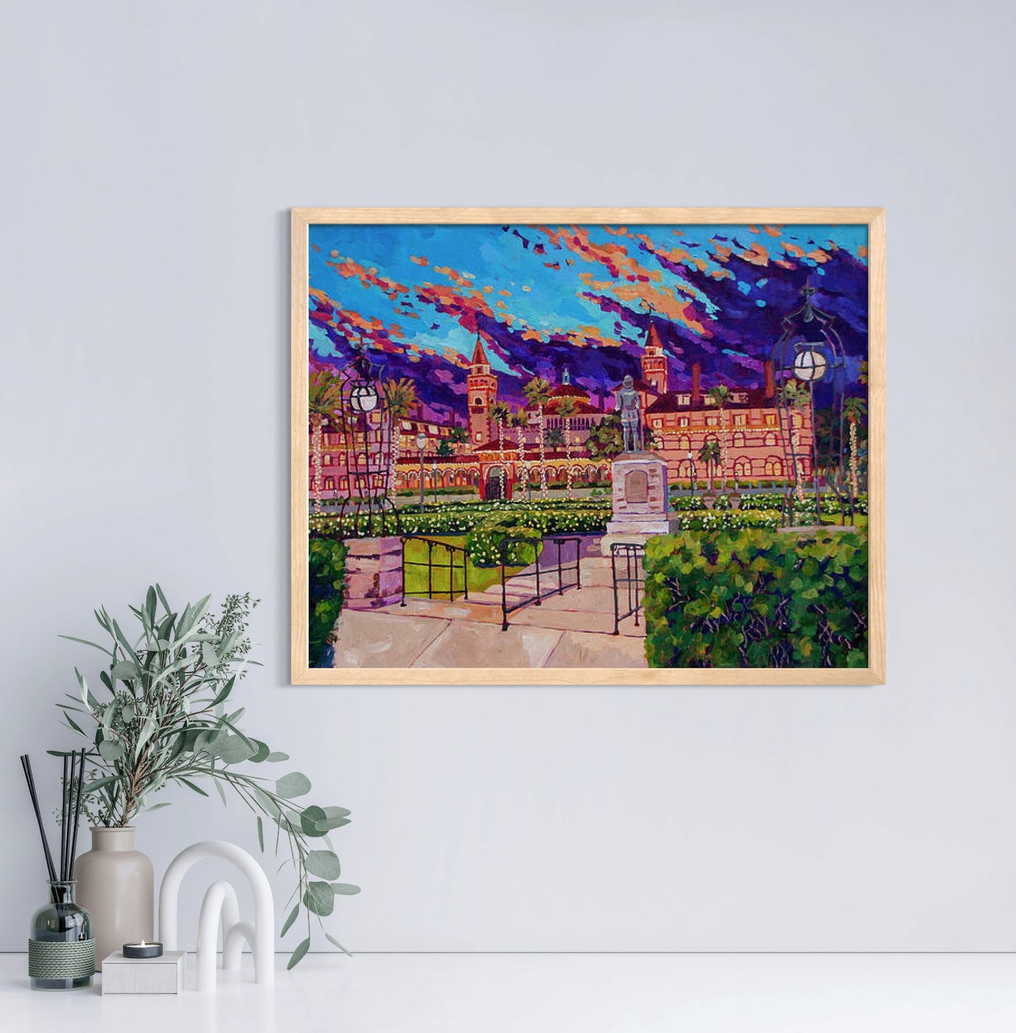 Flagler College at Dusk original painting