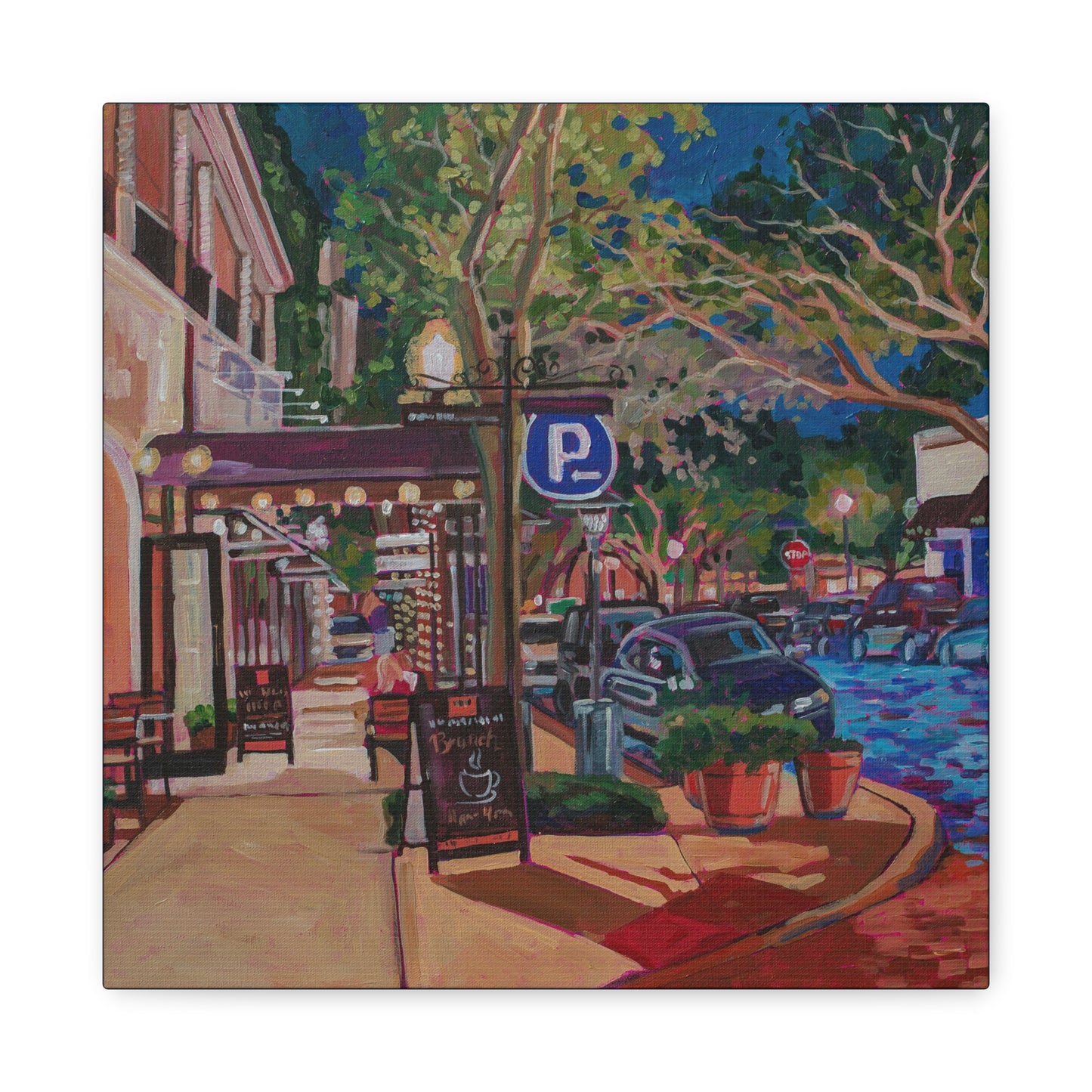Winter Park Nightlife 6—Matte Canvas, Stretched, 1.25"
