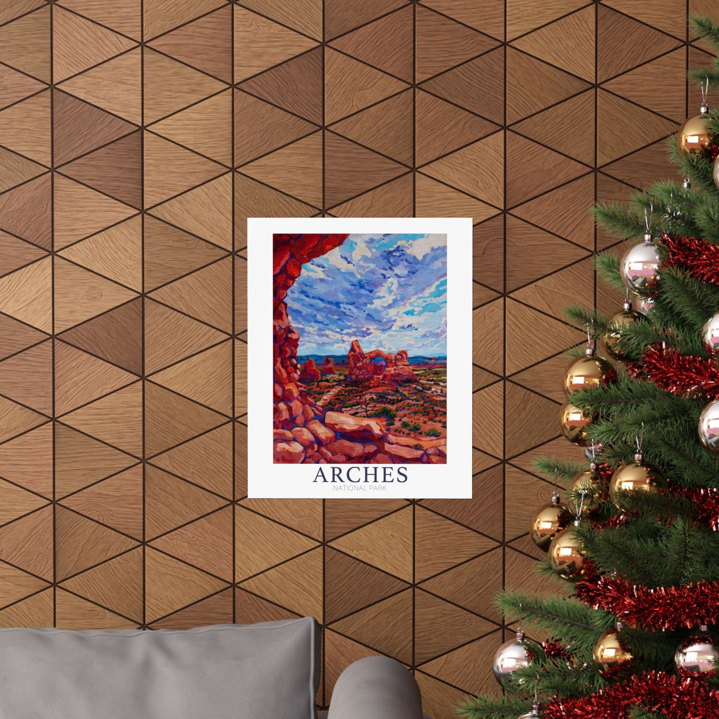 NP-2 | Arches National Park fine art print, Moab Utah, outdoor adventure lover souvenir poster, artist Heather Nagy