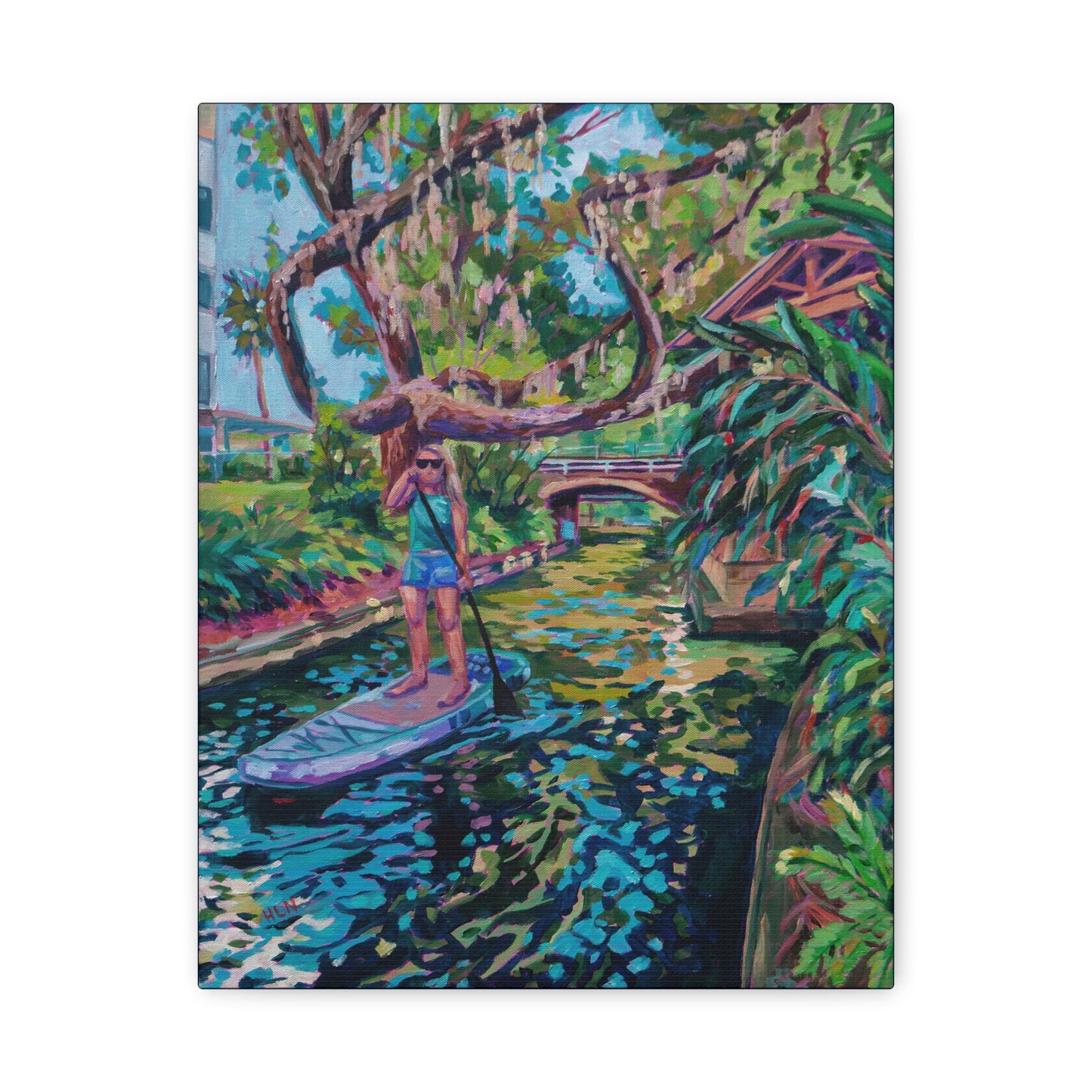 Paddling through the canals, Winter Park—Matte Canvas, Stretched, 1.25"