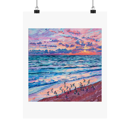 Morning Meetup— Matte Paper Poster Reproduction