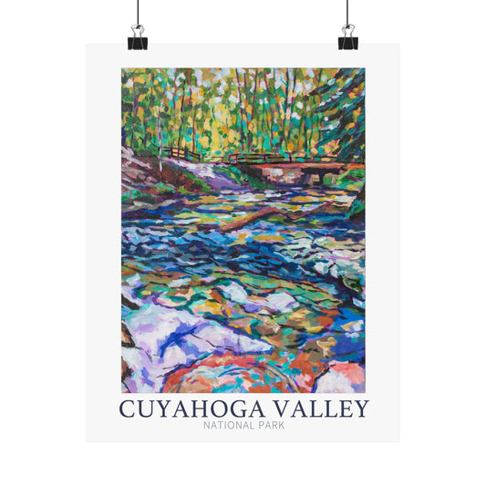 NP-5 | Cuyahoga Valley National Park fine art print, Cleveland, Ohio, outdoor adventure lover souvenir poster, artist Heather Nagy