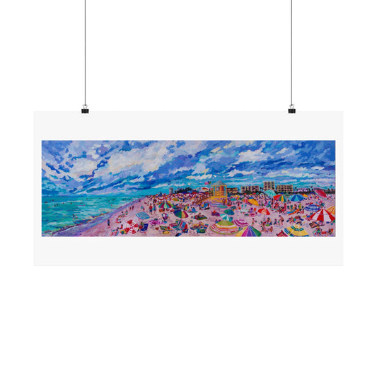 Busy Relaxing—Matte Horizontal Poster Reproduction