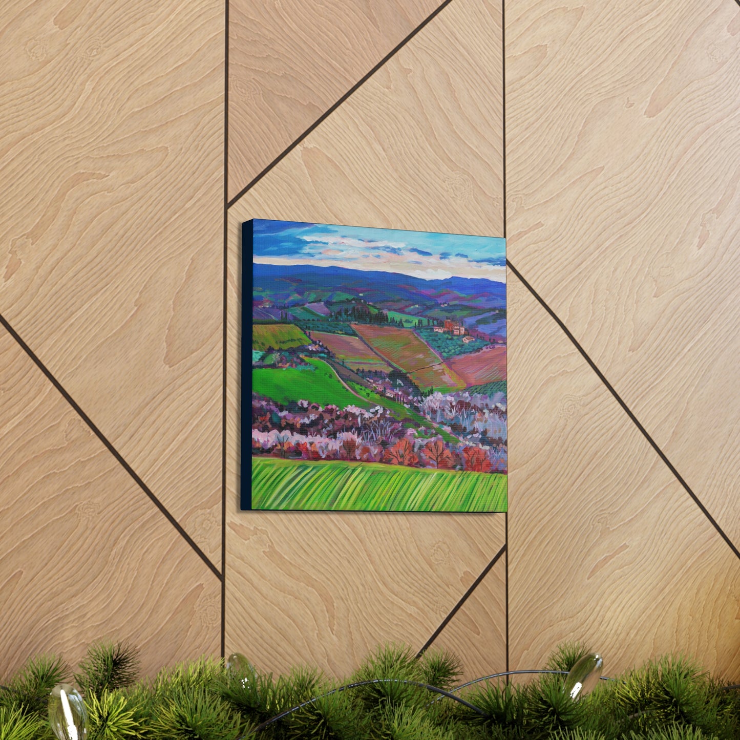 xxRolling Tuscan farmland, Italy-Right Panel— Gallery Wrapped Canvas Reproduction