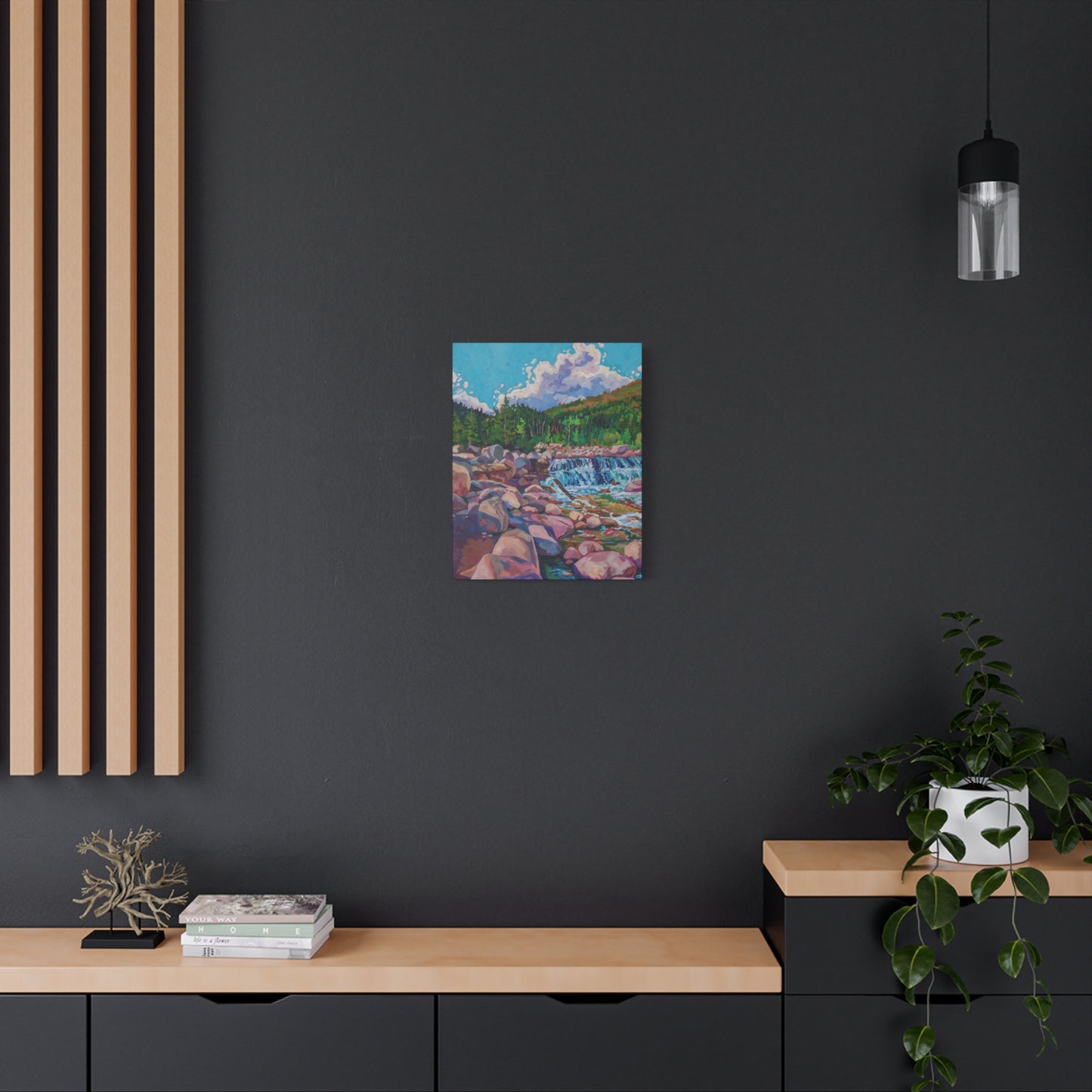 Alpine Falls L—Matte Canvas, Stretched, 1.25"