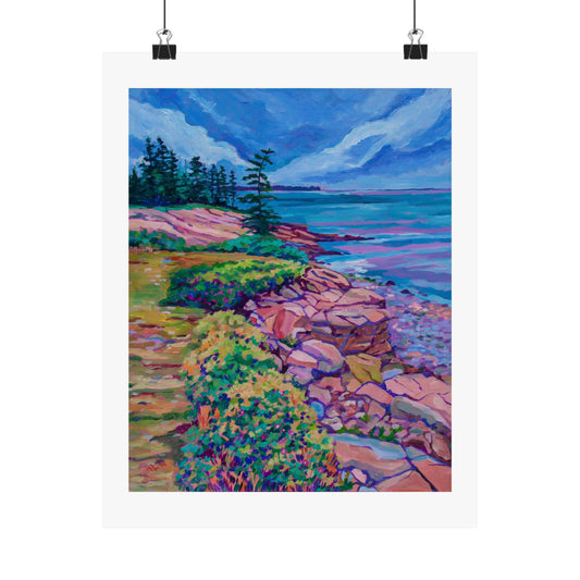Schoodic Peninsula Acadia Maine— Fine Art Matte Paper  Reproduction