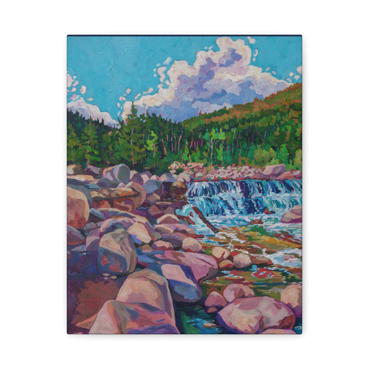Alpine Falls L—Matte Canvas, Stretched, 1.25"