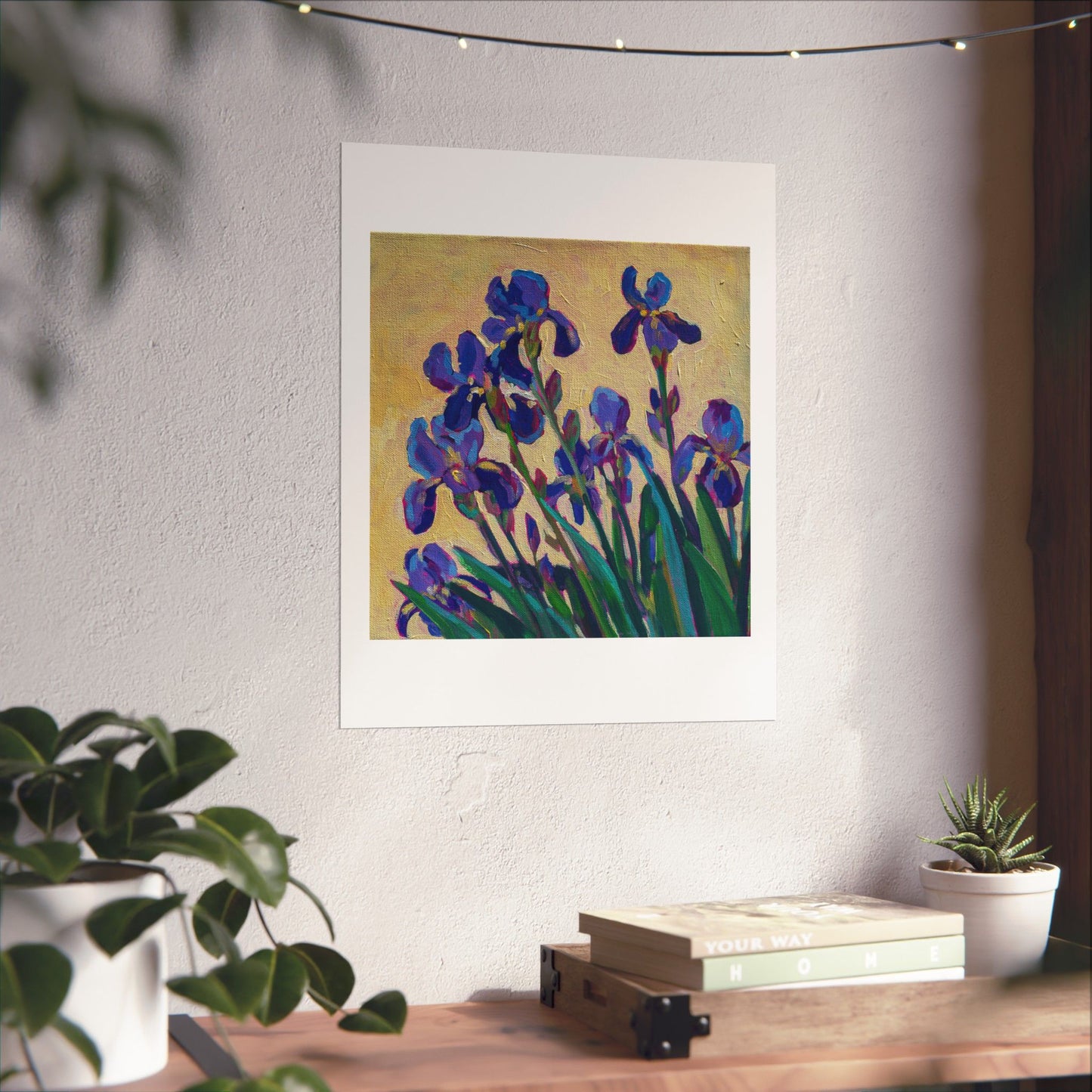 Purple Iris— Matte Paper Poster Reproduction