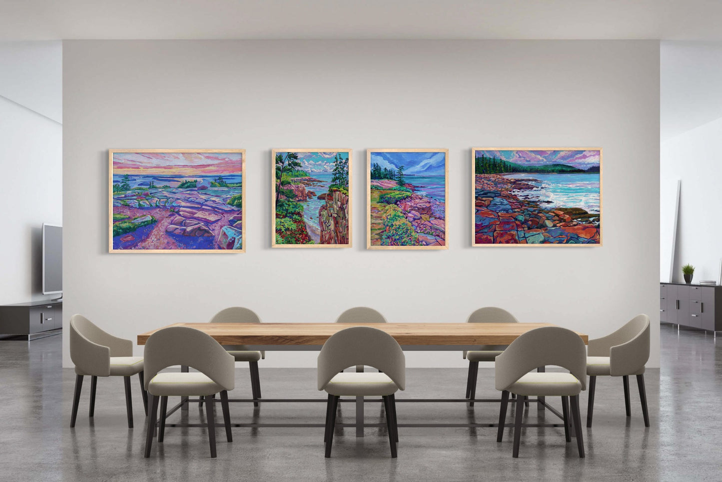 Cadillac Summit Sunrise, Acadia original painting