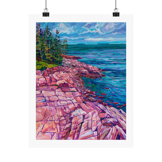 Ship Harbor Trail Acadia— Fine Art Matte Paper  Reproduction