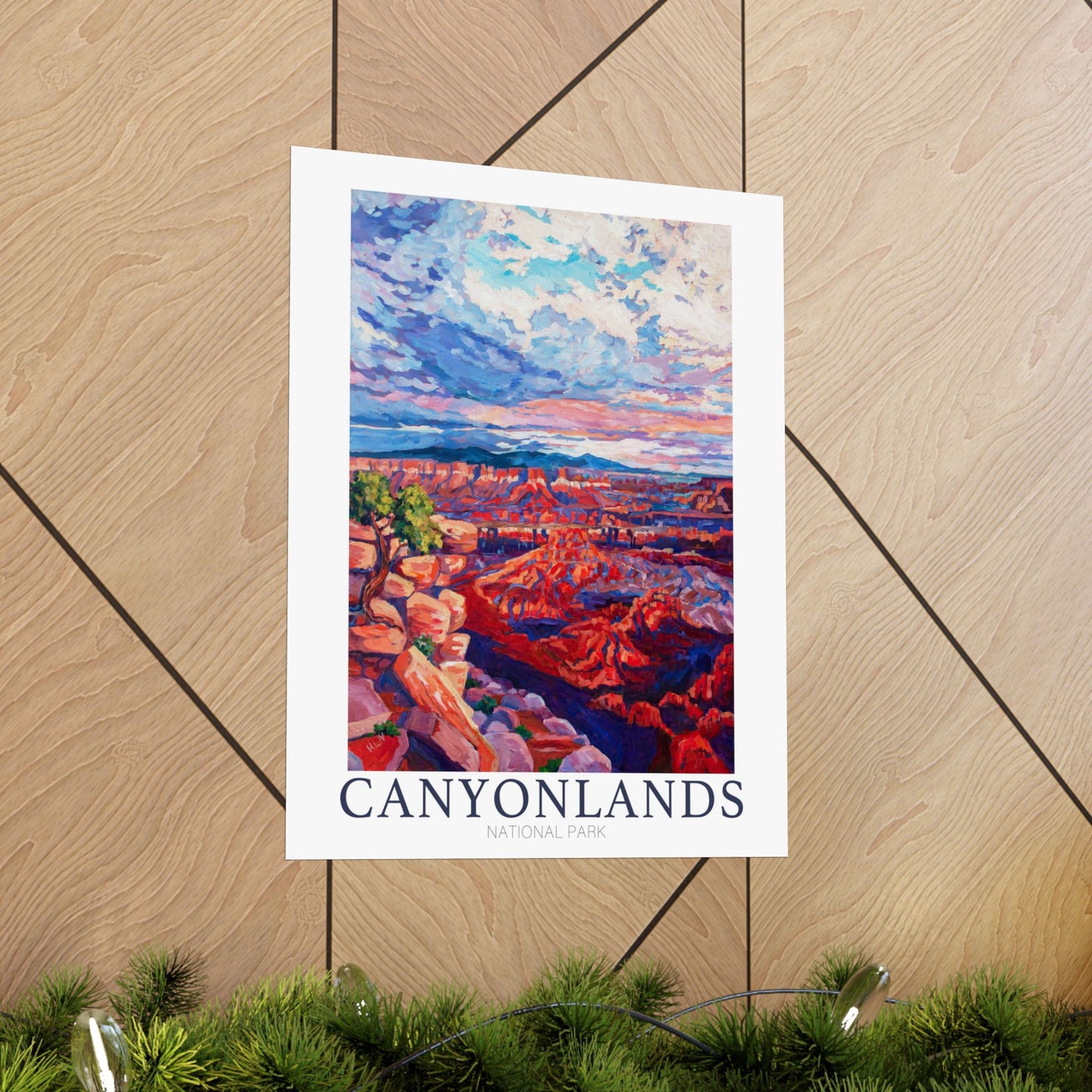 NP-4 | Canyonlands National Park fine art print, Moab Utah, outdoor adventure lover souvenir poster, artist Heather Nagy
