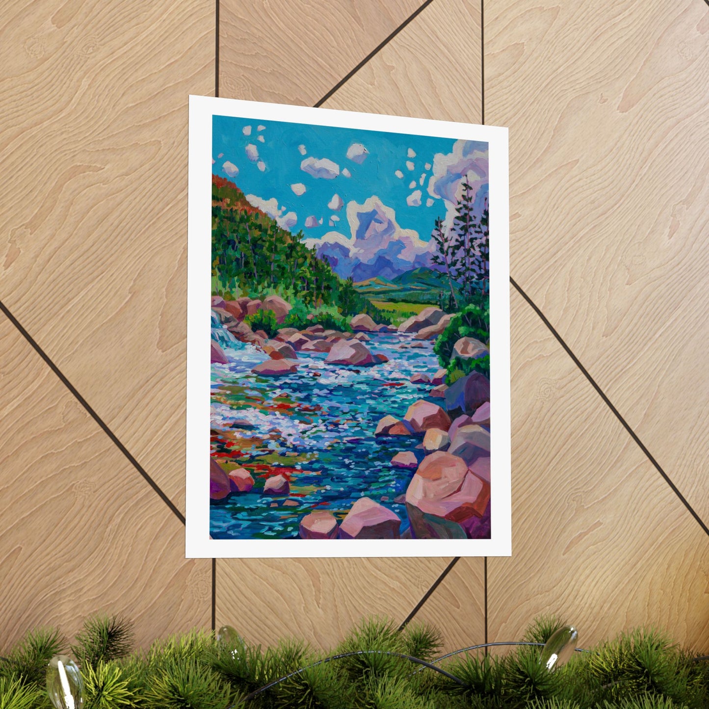 Alpine Falls right— Fine Art Matte Paper Reproduction