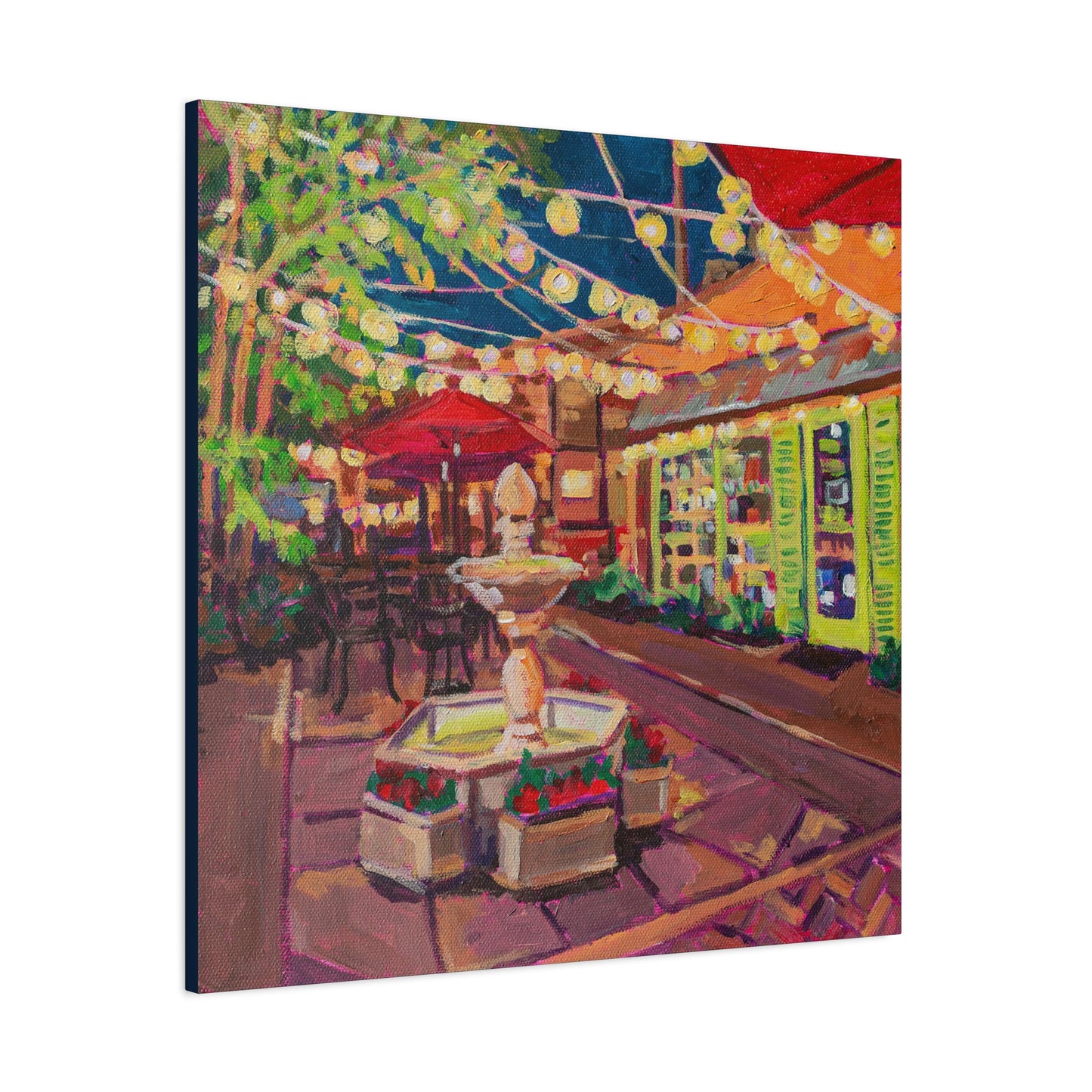 Winter Park Nightlife 2—Matte Canvas, Stretched, 1.25"