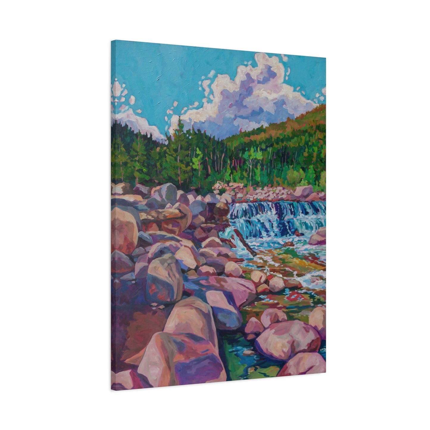 Alpine Falls L—Matte Canvas, Stretched, 1.25"