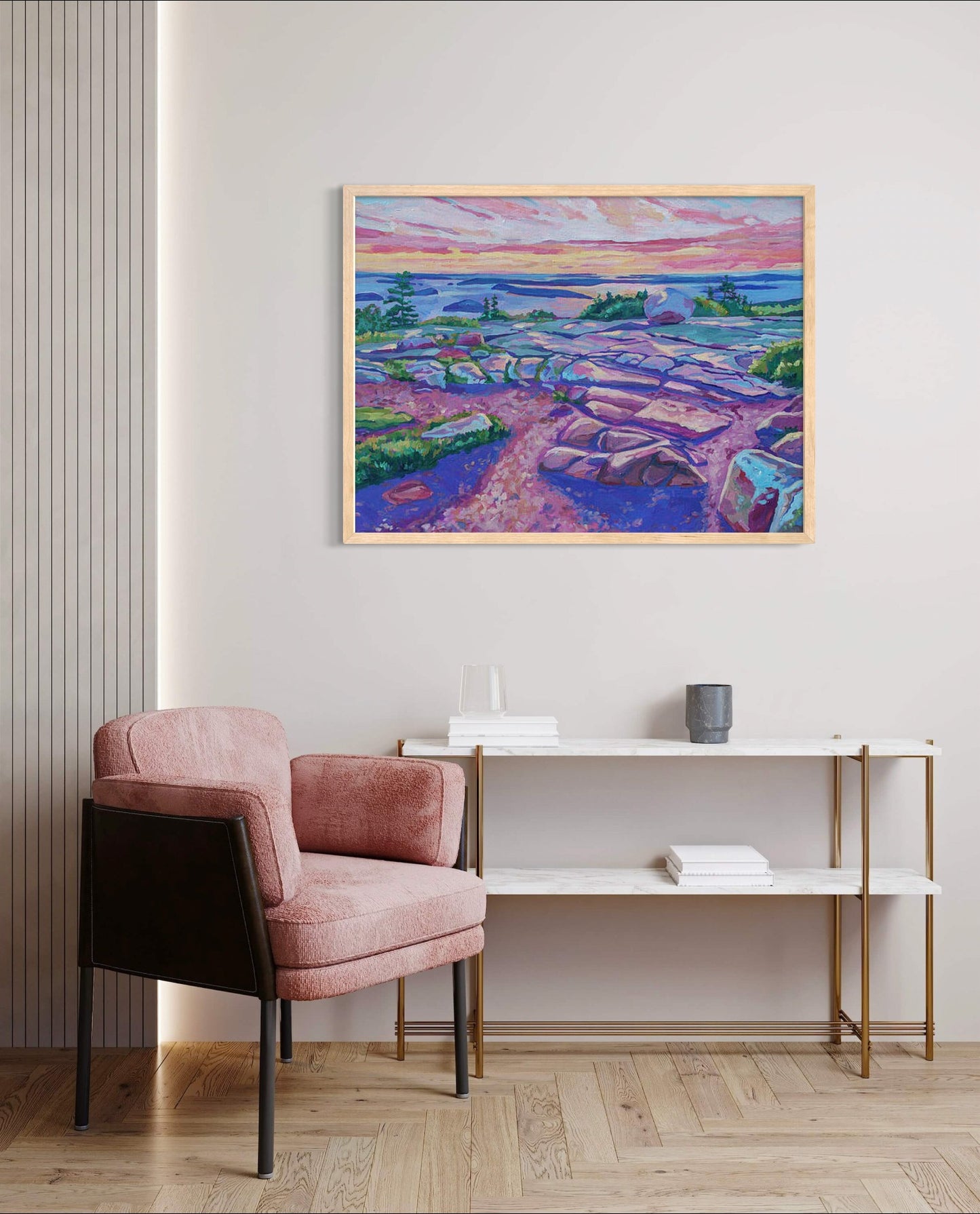 Cadillac Summit Sunrise, Acadia original painting