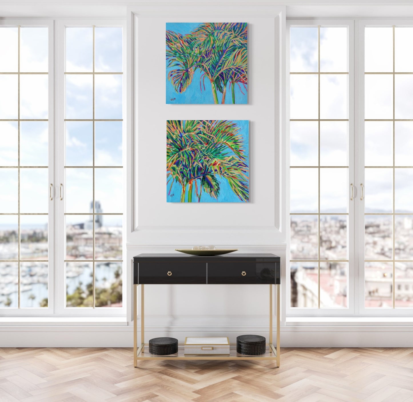 Christmas Tree Palm #7 original painting