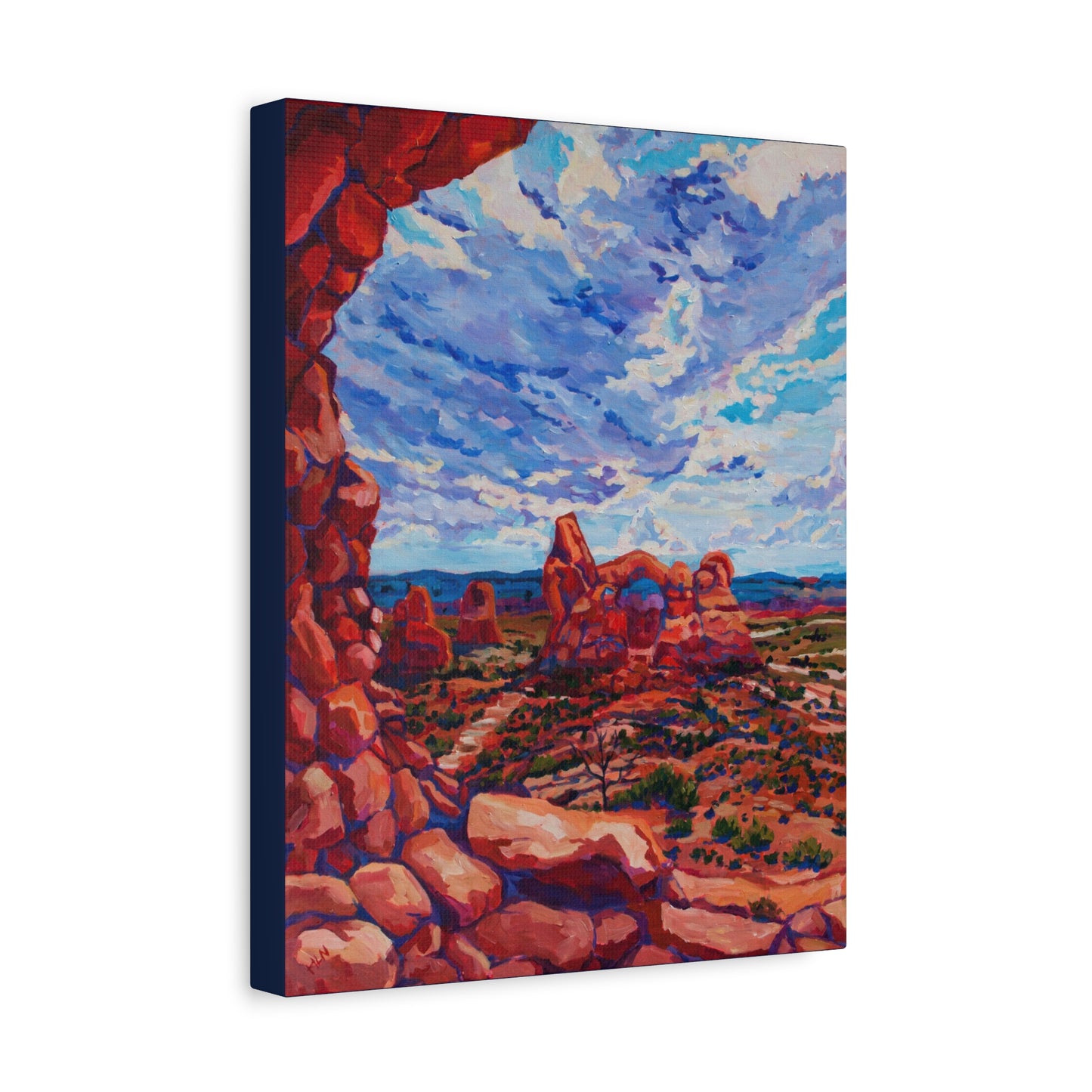 Turret Arch from North Window—Matte Canvas, Stretched, 1.25"