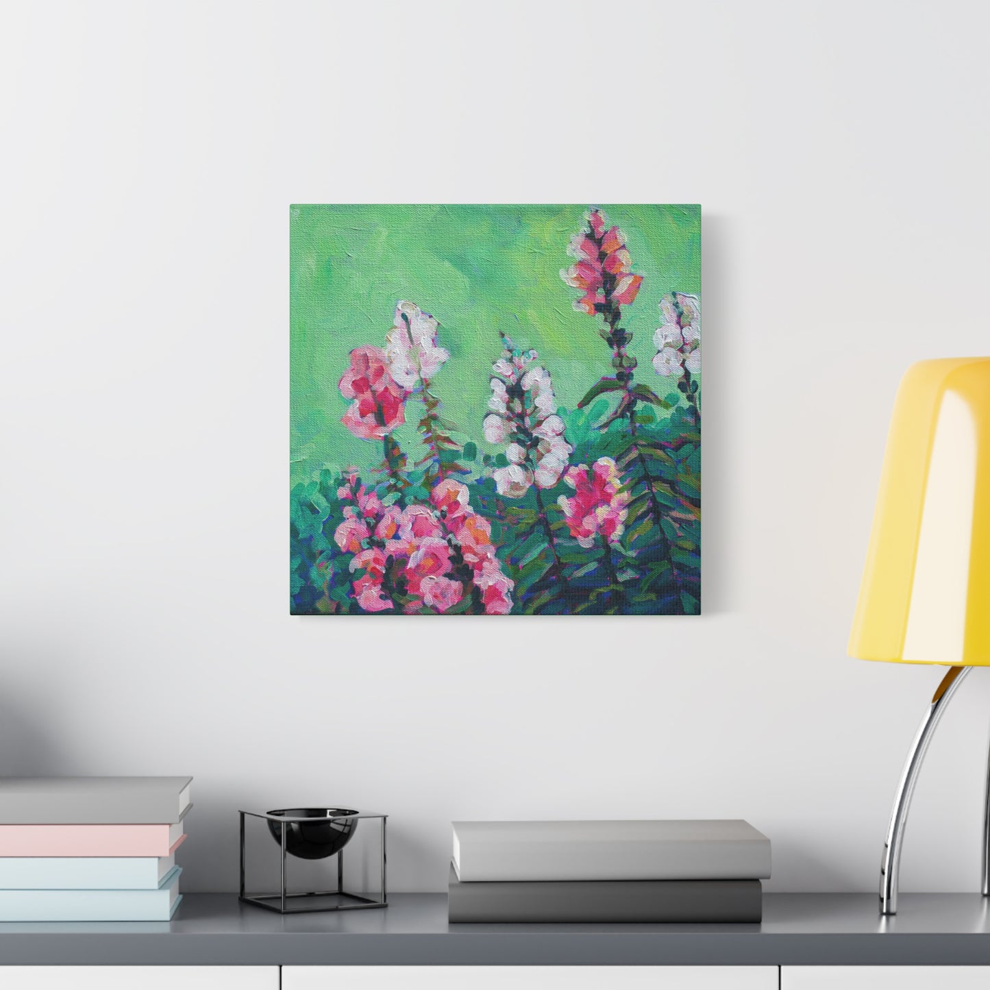 Snapdragons Floral—Matte Canvas, Stretched, 1.25"