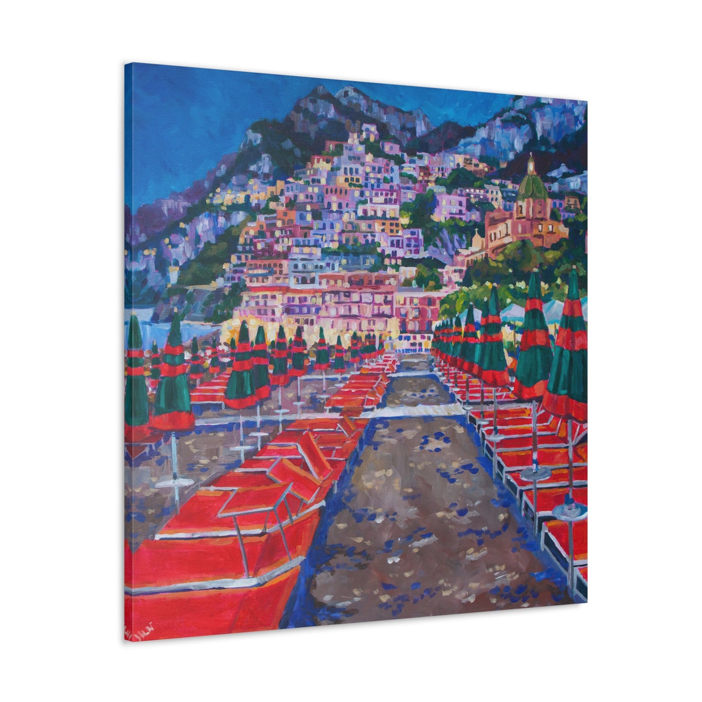 Positano at Dusk— Gallery Wrapped Canvas Reproduction