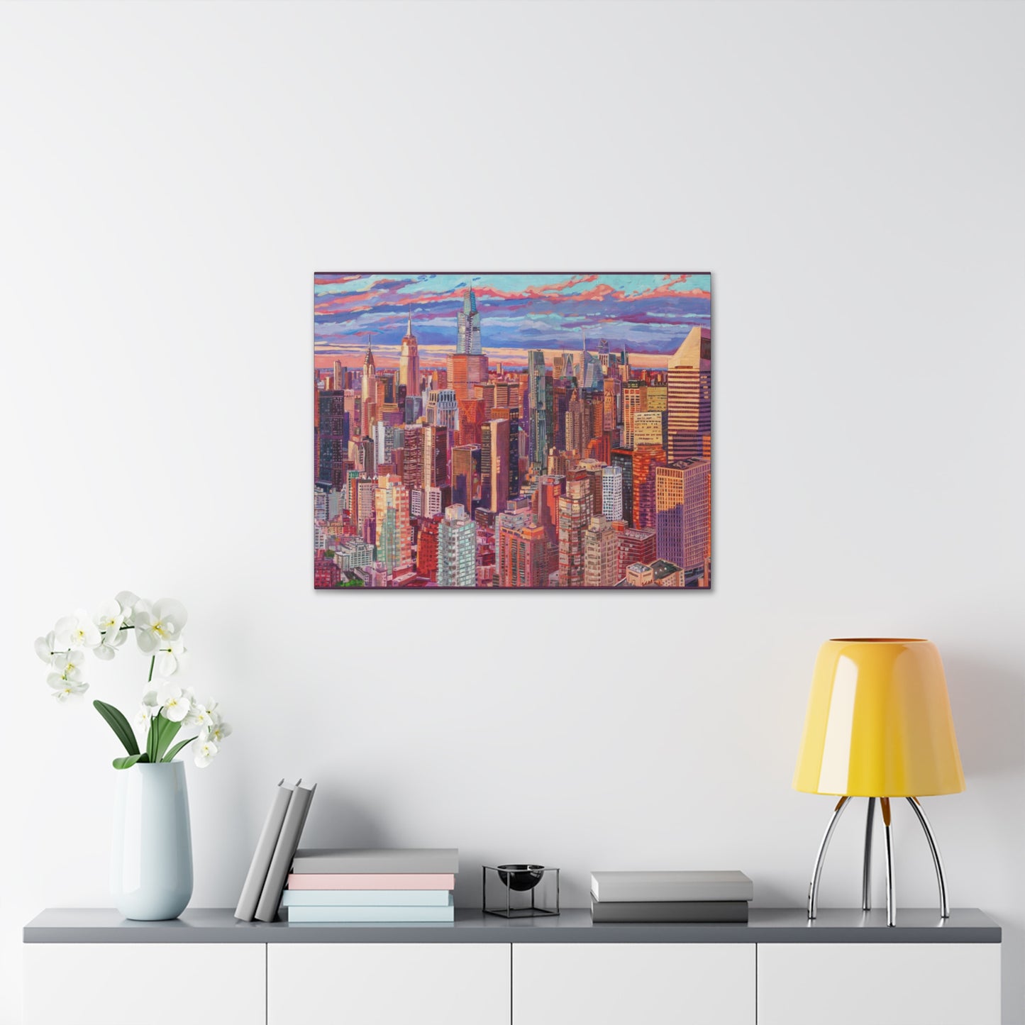 Midtown Manhattan Sunrise-right panel— Gallery Wrapped Canvas Reproduction