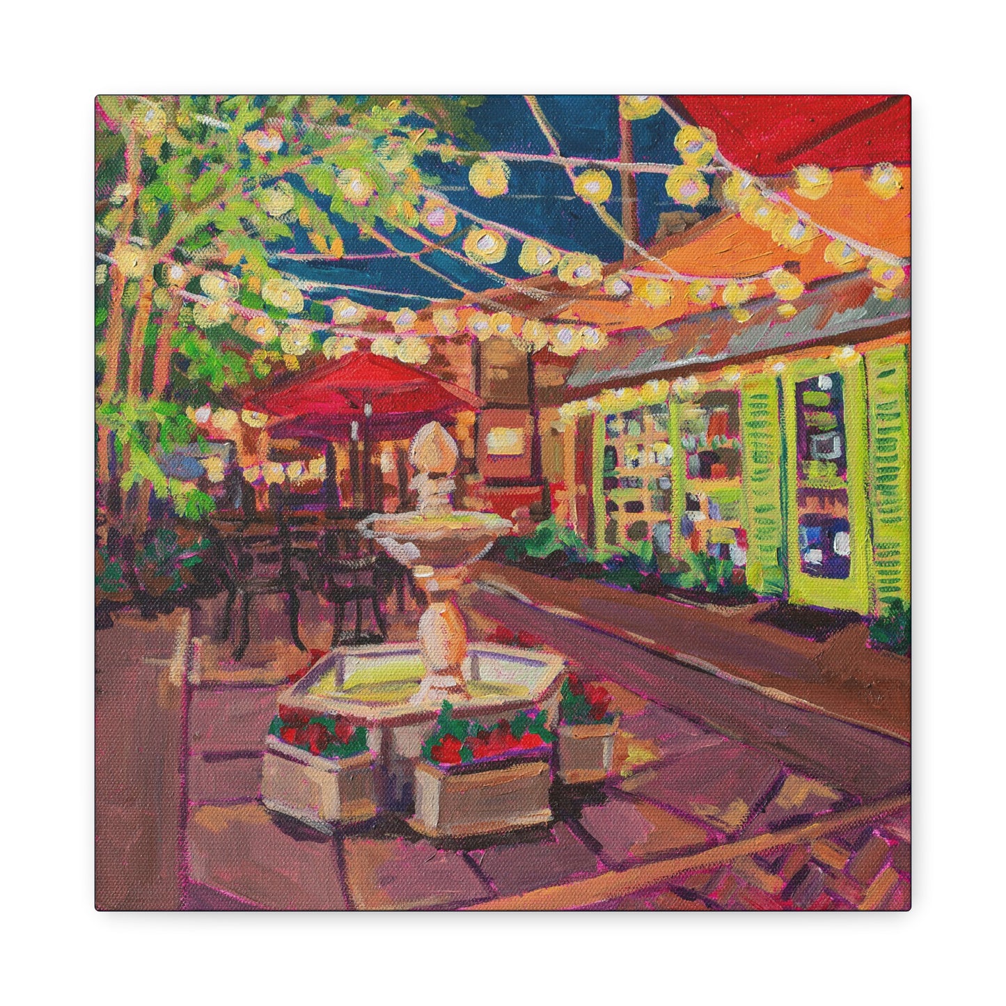 Winter Park Nightlife 2—Matte Canvas, Stretched, 1.25"