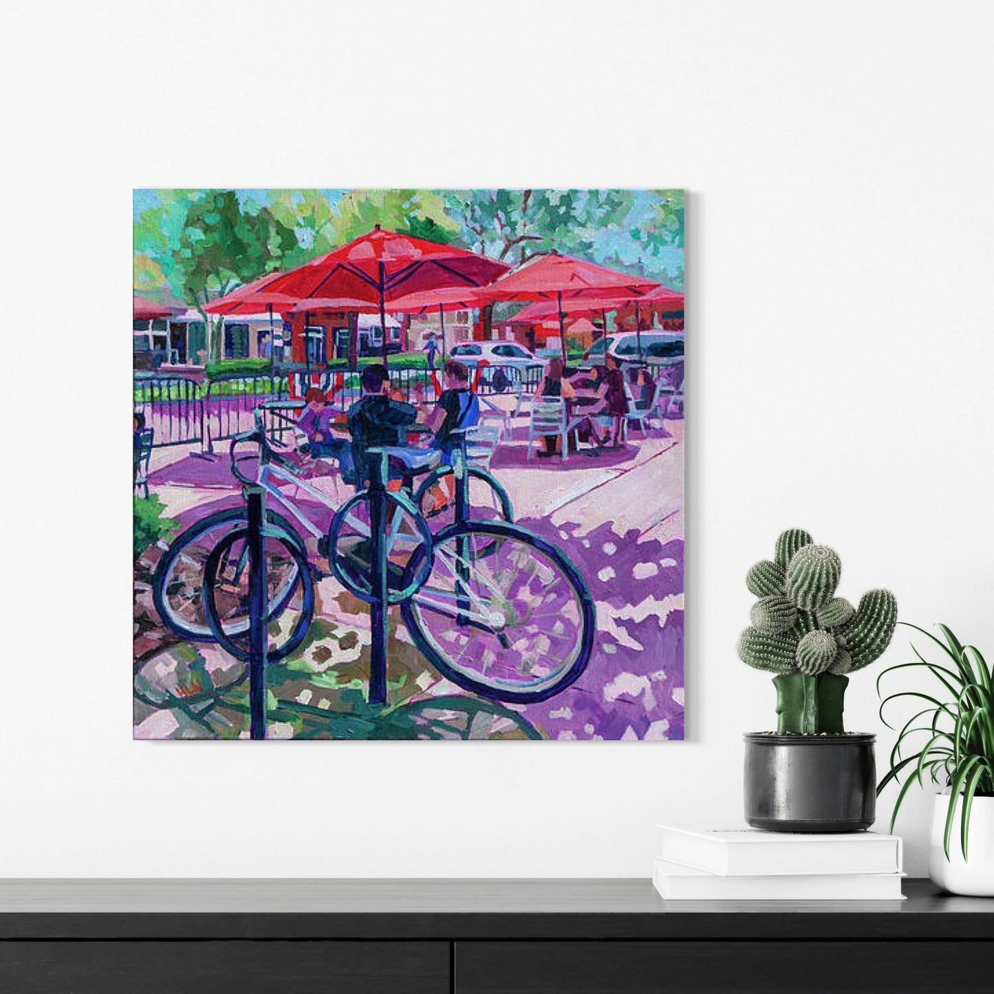 Socializing Series #3 Winter Garden original painting
