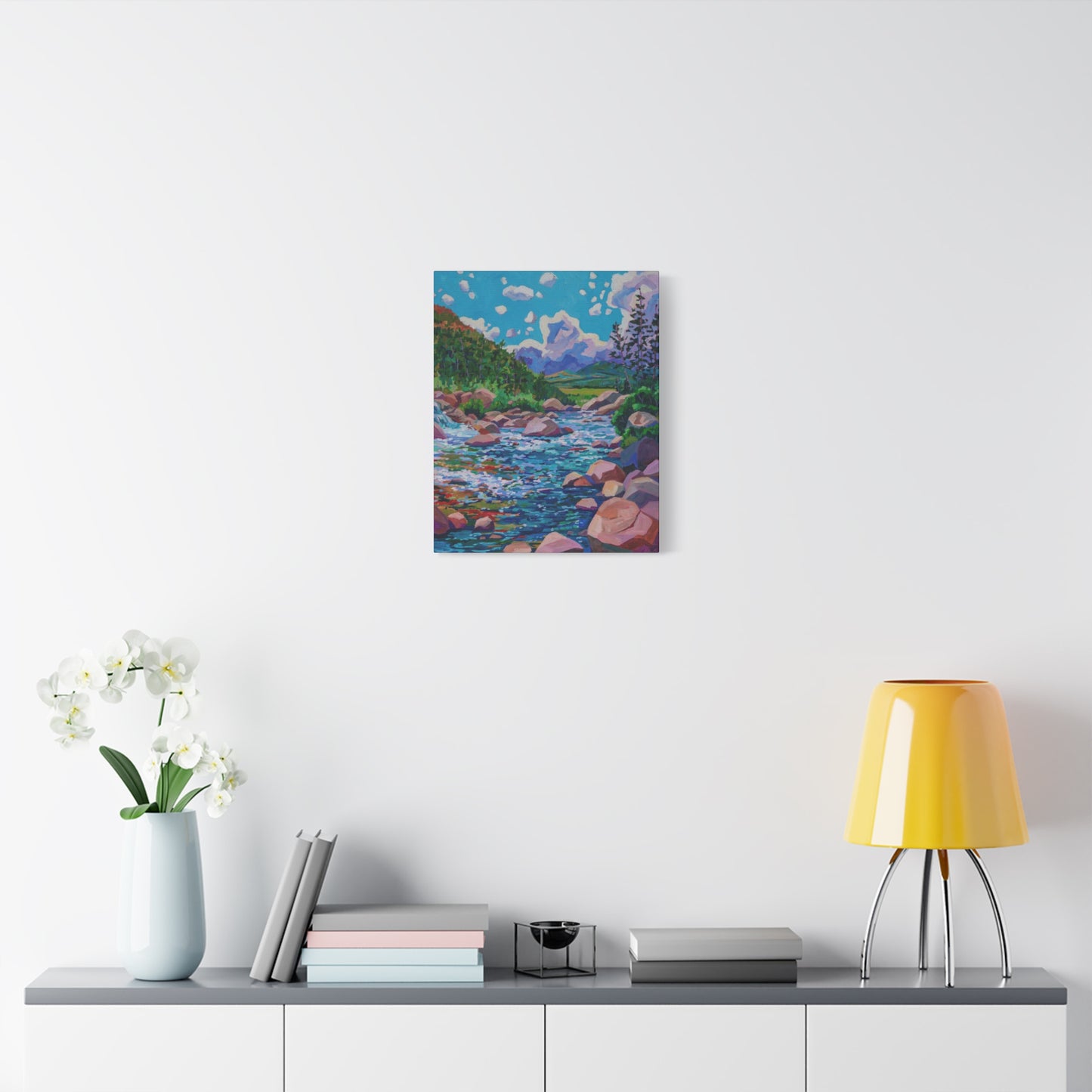 Alpine Falls Left—Matte Canvas, Stretched, 1.25"