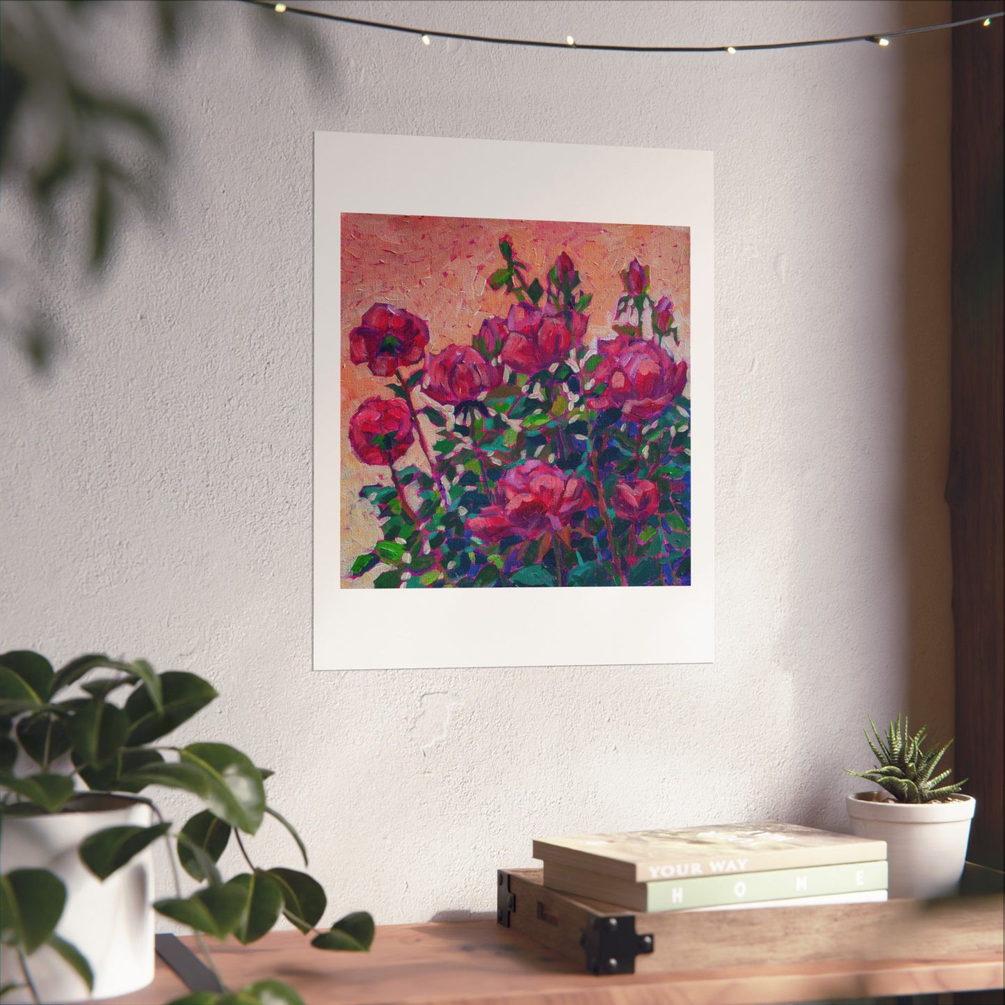 Rose color glasses— Matte Paper Poster Reproduction